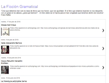 Tablet Screenshot of laficciongramatical.blogspot.com