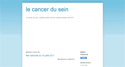 Desktop Screenshot of lecancerd-sein.blogspot.com