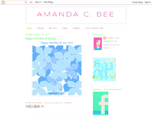 Tablet Screenshot of amandacbee.blogspot.com