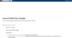 Desktop Screenshot of learnwebgl.blogspot.com