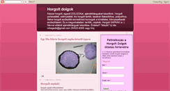 Desktop Screenshot of horgolt-dolgok.blogspot.com