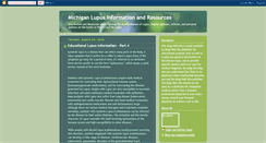 Desktop Screenshot of lupusmichigan.blogspot.com
