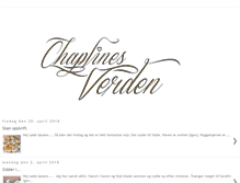 Tablet Screenshot of chaplinesverden.blogspot.com