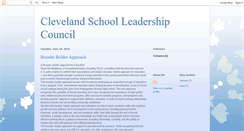 Desktop Screenshot of clevelandschoolleadershipcouncil.blogspot.com