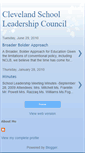 Mobile Screenshot of clevelandschoolleadershipcouncil.blogspot.com