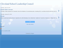 Tablet Screenshot of clevelandschoolleadershipcouncil.blogspot.com