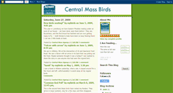 Desktop Screenshot of centralmassbirds.blogspot.com