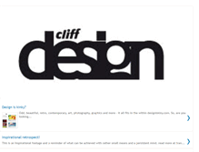 Tablet Screenshot of cliffdesign.blogspot.com