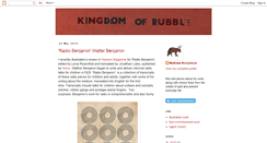 Desktop Screenshot of kingdomofrubble.blogspot.com