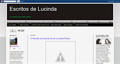 Desktop Screenshot of lucindaprado1.blogspot.com