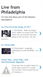 Mobile Screenshot of livefromphiladelphia.blogspot.com