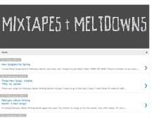 Tablet Screenshot of mixtapesandmeltdowns.blogspot.com