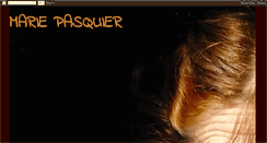 Desktop Screenshot of mariepasquier.blogspot.com