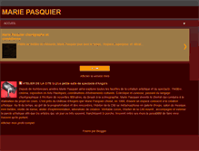 Tablet Screenshot of mariepasquier.blogspot.com