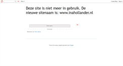 Desktop Screenshot of inahollander.blogspot.com