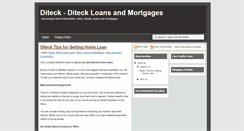 Desktop Screenshot of diteckloans.blogspot.com