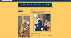 Desktop Screenshot of paralamayorgloriadedios.blogspot.com