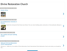 Tablet Screenshot of divinerestorationchurch.blogspot.com