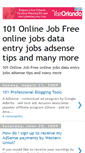 Mobile Screenshot of 101onlinejob.blogspot.com