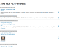 Tablet Screenshot of mindyourpower-hypnosis.blogspot.com