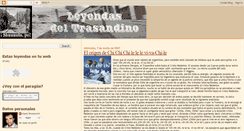 Desktop Screenshot of leyendasdeltrasandino.blogspot.com