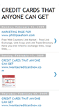 Mobile Screenshot of creditcardsanyonecanget.blogspot.com