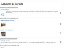 Tablet Screenshot of evaluaciondeenvases.blogspot.com