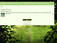 Tablet Screenshot of hiddenwaterpoolscost.blogspot.com