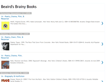 Tablet Screenshot of beairdsbrainybooks.blogspot.com