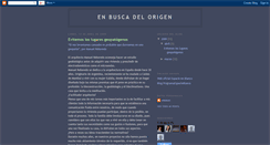 Desktop Screenshot of enbuscadelorigen.blogspot.com