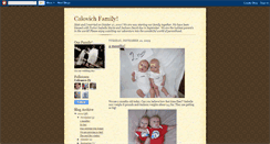 Desktop Screenshot of calovichfamily.blogspot.com