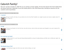 Tablet Screenshot of calovichfamily.blogspot.com
