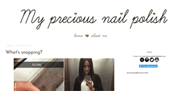 Desktop Screenshot of mypreciousnailpolish.blogspot.com