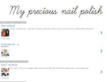 Tablet Screenshot of mypreciousnailpolish.blogspot.com