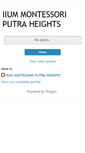 Mobile Screenshot of iiummontessoriputraheights.blogspot.com