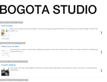 Tablet Screenshot of bogotastudio.blogspot.com