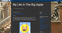 Desktop Screenshot of mylifeinthebigapple.blogspot.com