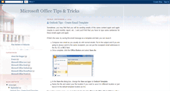 Desktop Screenshot of microsoftofficetipstricks.blogspot.com