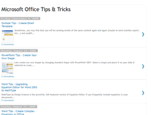 Tablet Screenshot of microsoftofficetipstricks.blogspot.com