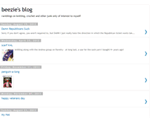 Tablet Screenshot of beeziesblog.blogspot.com