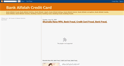 Desktop Screenshot of bankalfalahcreditcard.blogspot.com