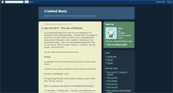 Desktop Screenshot of crookedmusic.blogspot.com