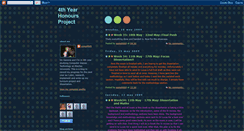 Desktop Screenshot of gemz8798-4thyearhonoursproject.blogspot.com