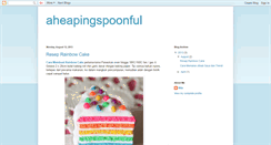 Desktop Screenshot of aheapingspoonful.blogspot.com