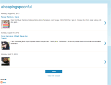 Tablet Screenshot of aheapingspoonful.blogspot.com