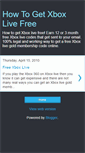 Mobile Screenshot of howtogetxboxlivefree.blogspot.com