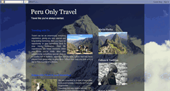 Desktop Screenshot of peruonlytravel.blogspot.com