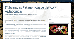 Desktop Screenshot of 3jornadasartisticopedagogicas.blogspot.com