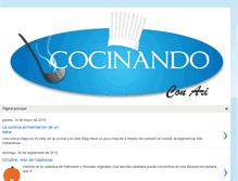 Tablet Screenshot of cocinandoconari.blogspot.com