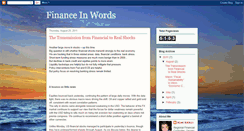 Desktop Screenshot of financeinwords.blogspot.com